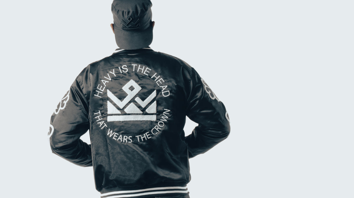 Adinkra Varsity Jacket Black & White – Clyde Lourdez